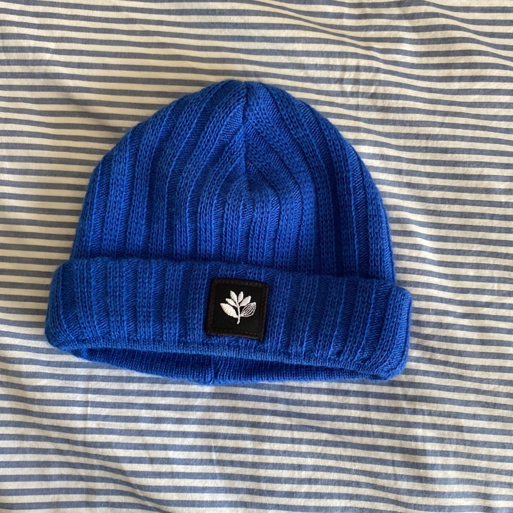 Blue beanie